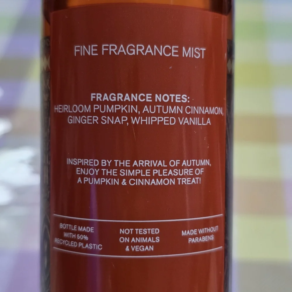 Bath & Body Works Sweet Cinnamon Pumpkin Fine Fragrance Body Mist 8oz NEW RARE